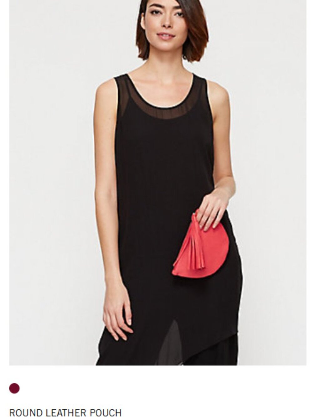 EILEEN FISHER Red Leather Bag